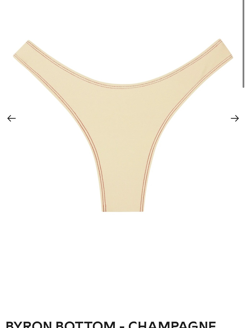 Monday Swimwear Byron Bottom in Champagne Denim